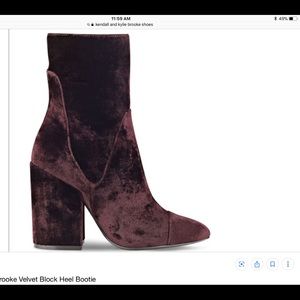 New Kendall and Kylie maroon Brooke booties size 9